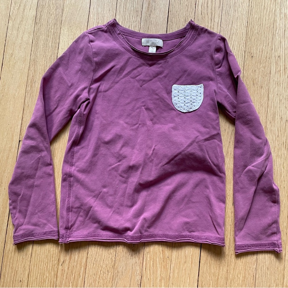 Matilda Jane Long Sleeve Purple Shirt with Pocket
